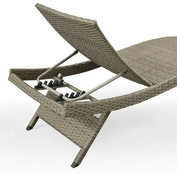 All-Weather Wicker Chaise Lounge Set  2-Piece Outdoor Relaxation Pair