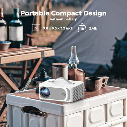 High-Performance 4K Outdoor Projector: 3200 ANSI Lumens, 50W Dolby Audio, 5000+ Apps