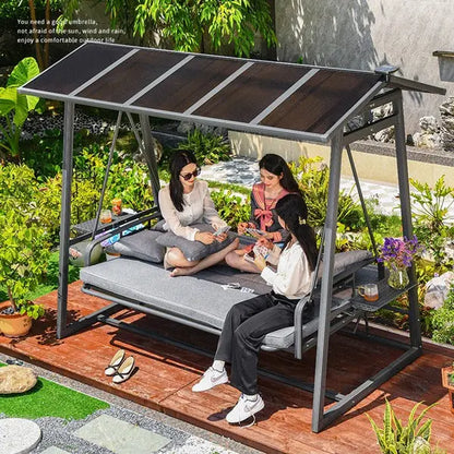 Premium Garden Swing Set with Weather-Resistant Frame and Comfortable Seating