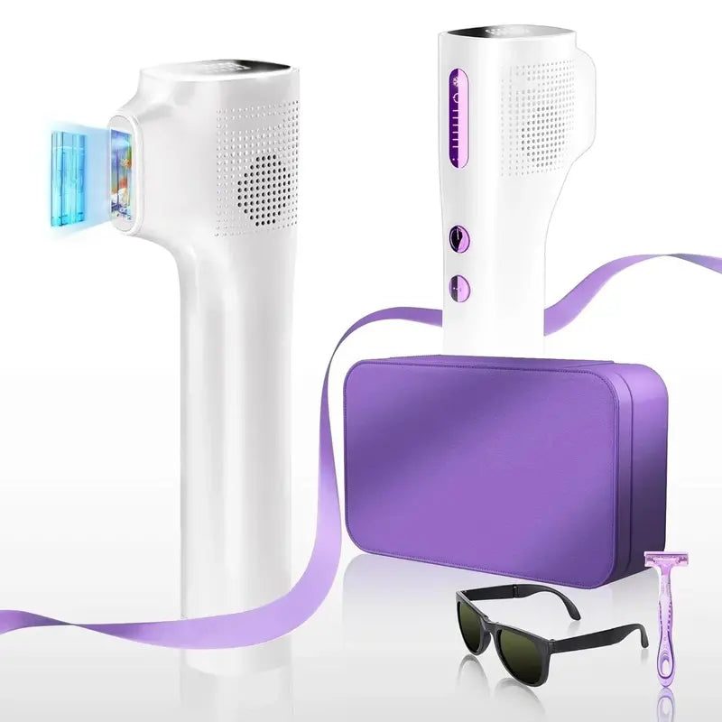 At-Home IPL Laser Hair Removal Device with Sapphire Cooling and Full-Body Use