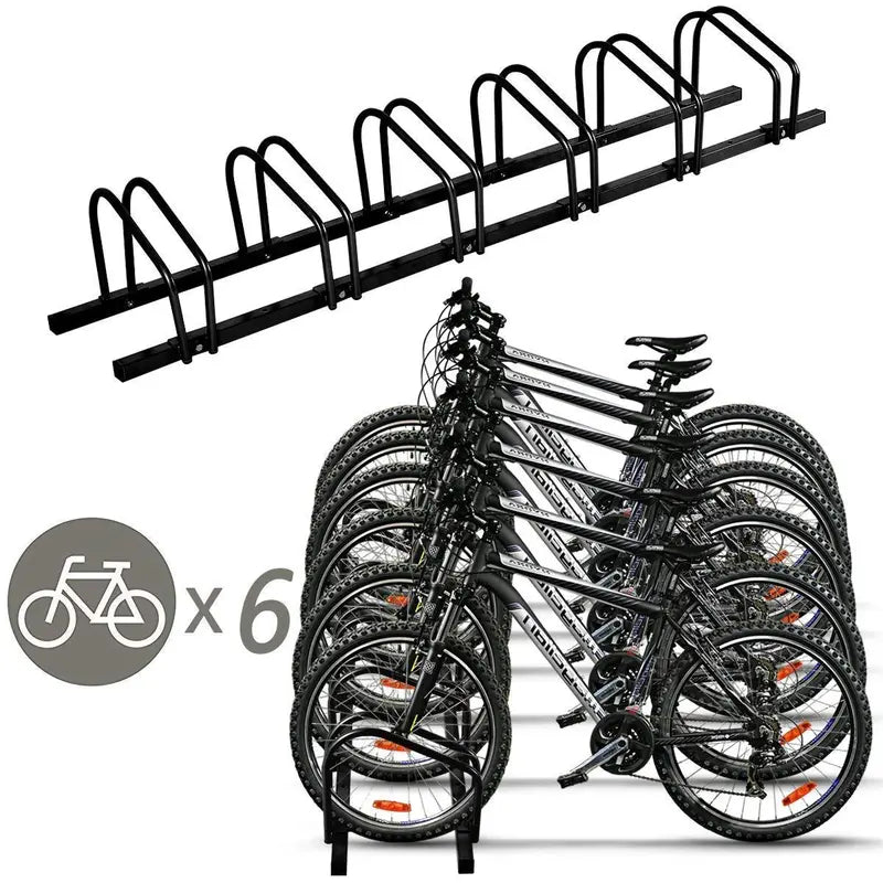 Freestanding Bike Parking Stand for Secure Home or Garage Bicycle Storage
