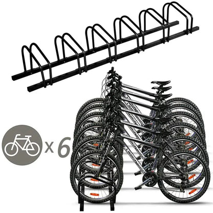 Freestanding Bike Parking Stand for Secure Home or Garage Bicycle Storage