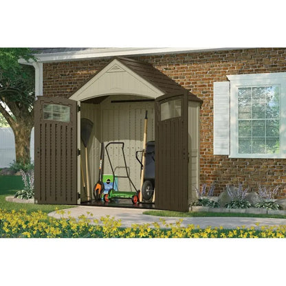 Sutton Outdoor Resin Shed  7.5 ft Wide x 4 ft Deep