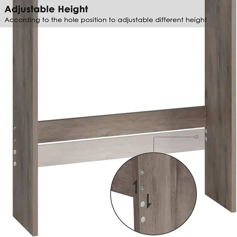 Homfa over Toilet Storage Rack, Bathroom Storage Cabinet over Toilet with 4-Tier Shelves and 2 Doors