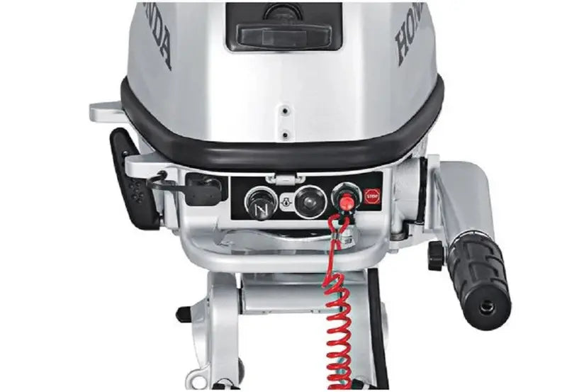 5-HP Outboard Motor with Tiller Handle  20-Inch Shaft for Small Boats and Inflatable Craft