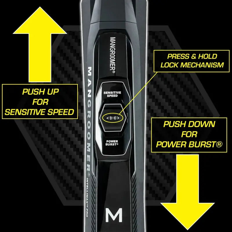 MANGROOMER Back Shaver with Dual Flex Heads and Shock-Absorbing Design