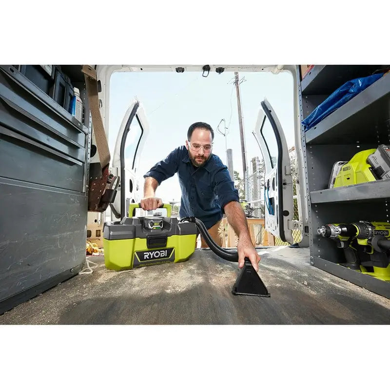 RYOBI ONE+ 18V 3 Gal. Project Wet/Dry Vacuum with Accessory Storage (Tool Only) P3240