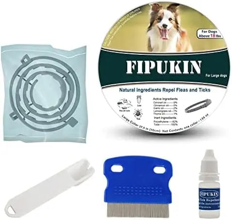 NaturalGuard Flea & Tick Collar for Large Dogs  Hypoallergenic, Plant-Based, 3-Month Protection