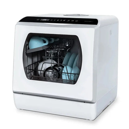 Hermitlux Countertop Dishwasher  5L Integrated Water Reservoir, Space-Saving Design