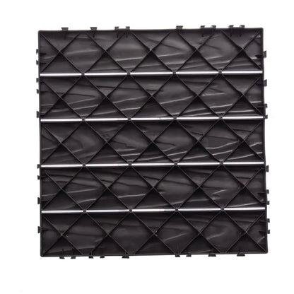 76-Pack Interlocking Plastic Deck Tiles  68.8 Sq. Ft. All-Weather, Waterproof Outdoor Flooring