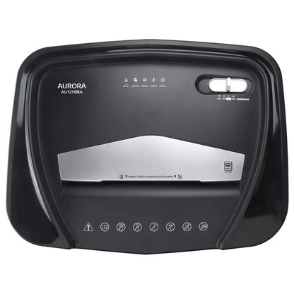 Aurora 12-Sheet Micro-Cut Paper/CD and Credit Card/ 60 Minutes Continuous Run Time Shredder