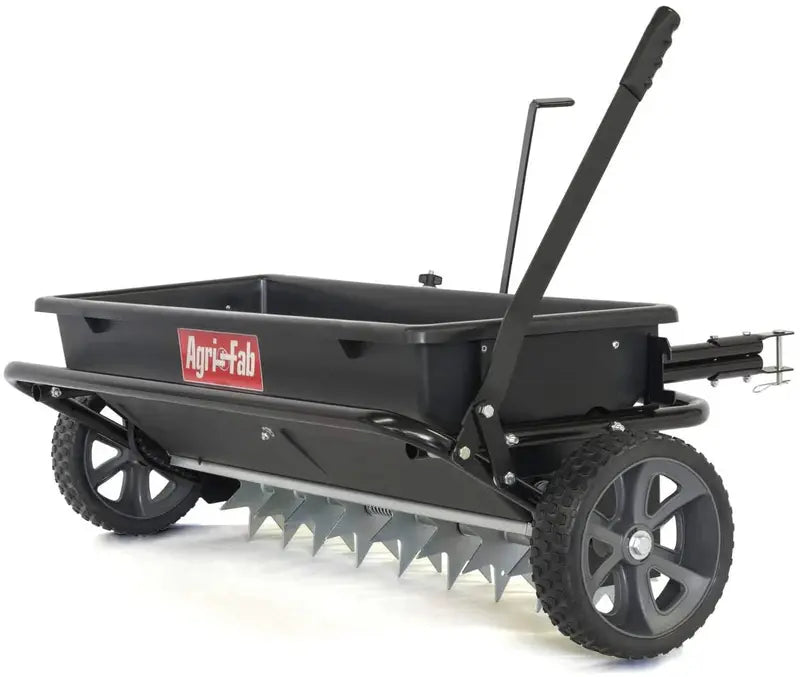Agri-Fab 100 lb Tow-Behind Spiker/Seeder/Drop Spreader  Multi-Use Lawn & Garden Applicator