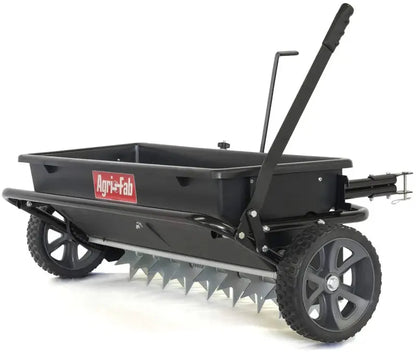Agri-Fab 100 lb Tow-Behind Spiker/Seeder/Drop Spreader  Multi-Use Lawn & Garden Applicator