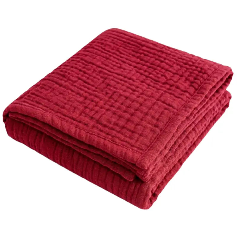 All-Season Muslin Cotton Blanket  Lightweight, Packable & Ideal for Travel or Lounging