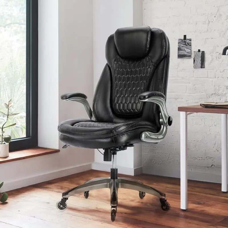 Executive Swivel Office Chair  Upgraded Casters, Adjustable Height & Premium Home/Office Use