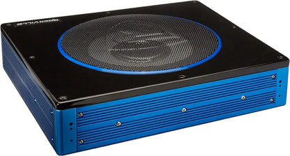 Rockville RW10CA 10″ 800 Watt Slim Low Profile Powered Car Subwoofer, Black