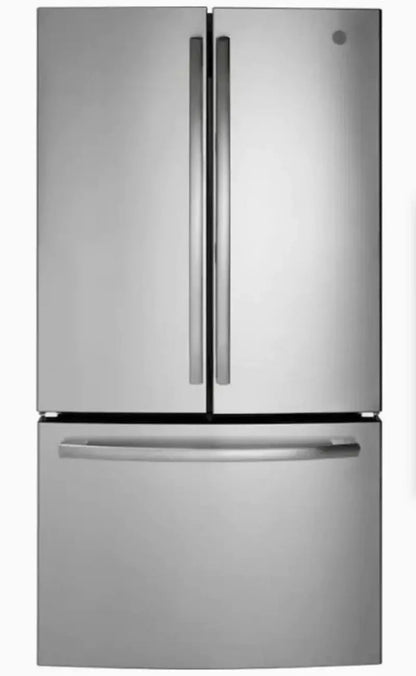 27-Cubic-Foot Stainless Steel French Door Refrigerator with Fingerprint-Resistant Finish