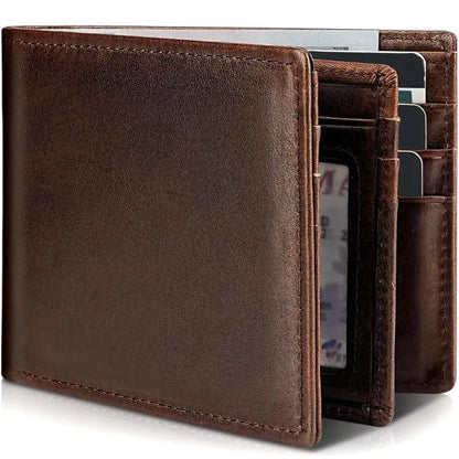 RFID-Blocking Bifold Wallet for Men  Slim &amp; Secure Card Storage