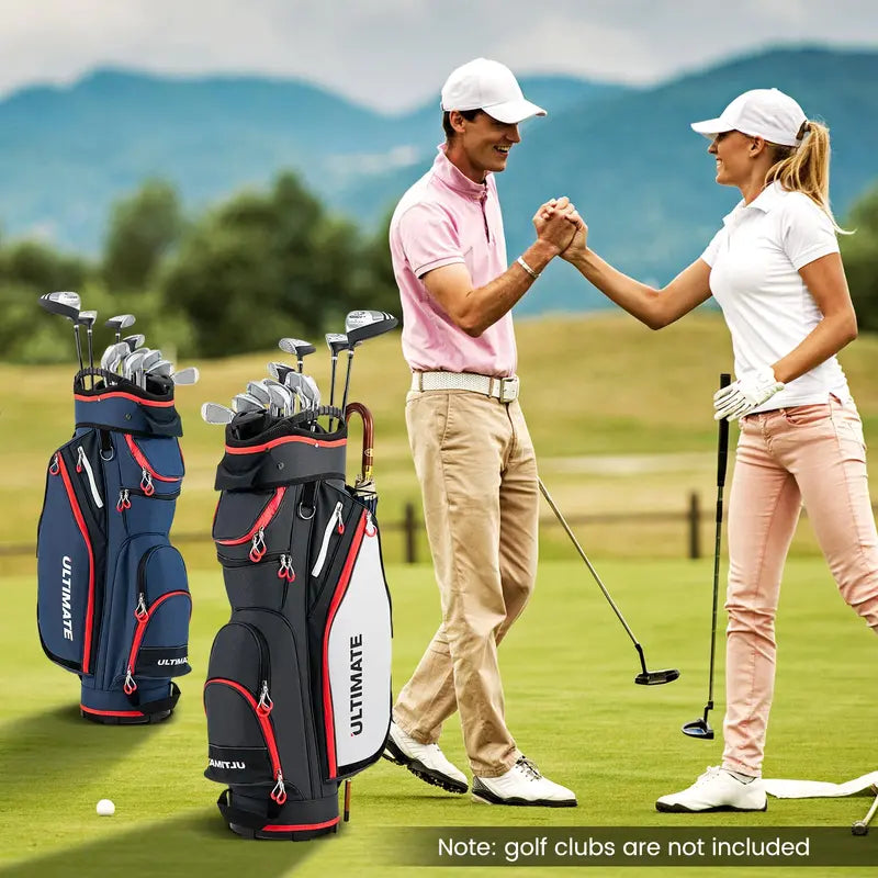 Lightweight 14-Way Golf Bag  Compact Travel-Friendly Club Carrier with Dual Straps