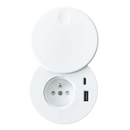 Prise de bureau encastrable avec USB-C et USB-A
