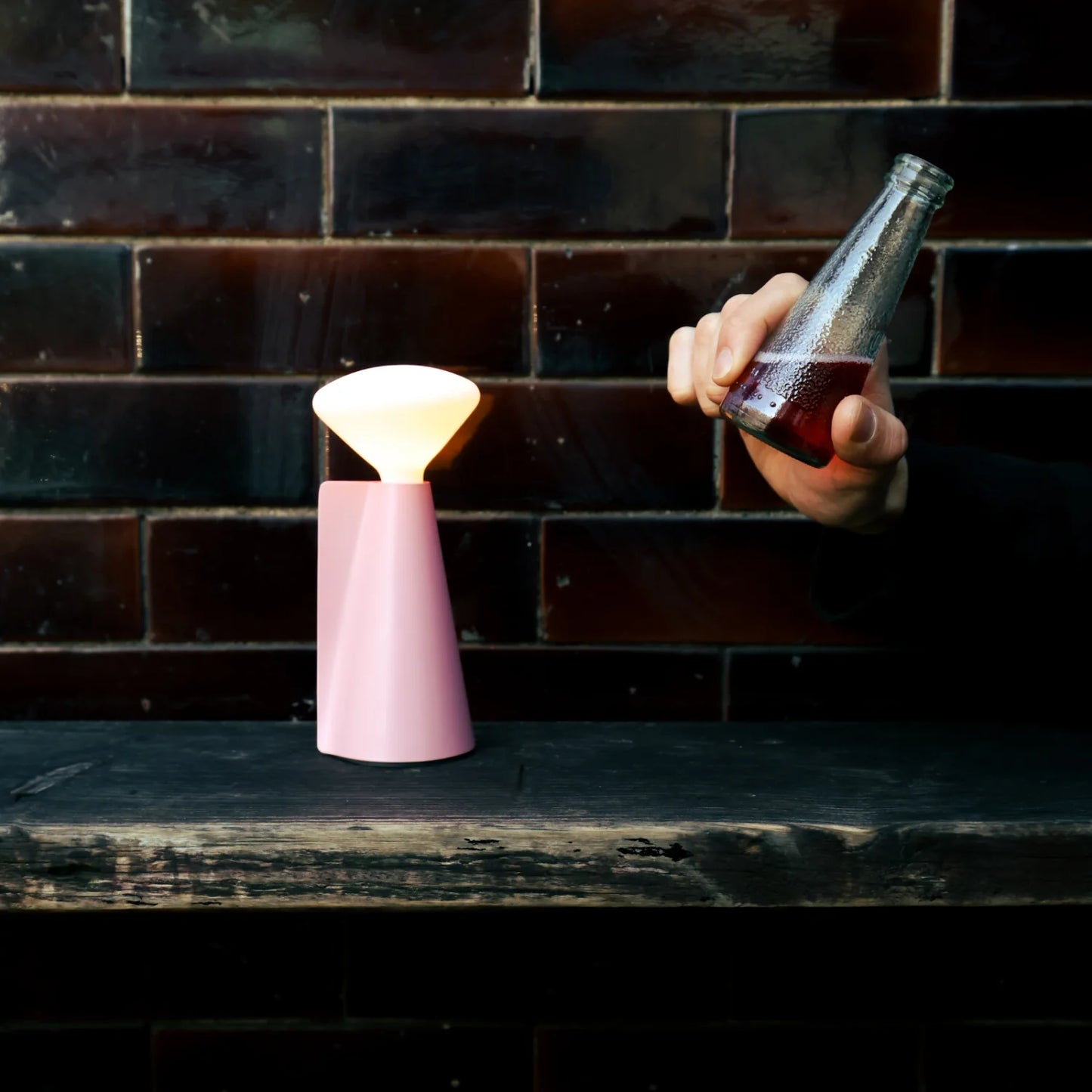 Mantle Portable Lamp in Peony Pink