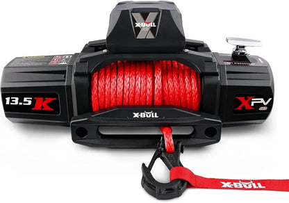 13,500-Lb Capacity 12V DC Electric Winch  Off-Road Recovery Winch with Dual-Function Wireless Remote Control, Trailer & Vehicle Towing Ready