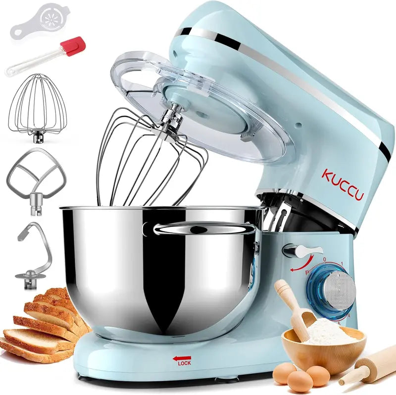 6.5-Quart 6-Speed Tilt-Head Stand Mixer — Heavy-Duty Kitchen Mixer with Dough Hook, Whisk, Beater & Egg Separator