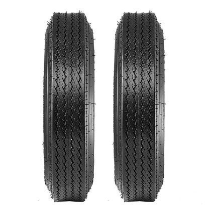 Albott Set of 2 4.80-12 Bias Trailer Tires 6PR 480-12 4.80×12 Hightway Boat Motorcycle Tires, Load Range C