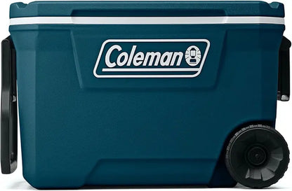 Coleman 100-Quart Insulated Rolling Cooler  Leak-Proof Hard-Sided Outdoor Cooler with 5-Day Ice Retention