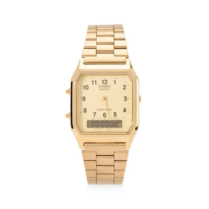 Casio AQ230 Gold Analog-Digital Watch