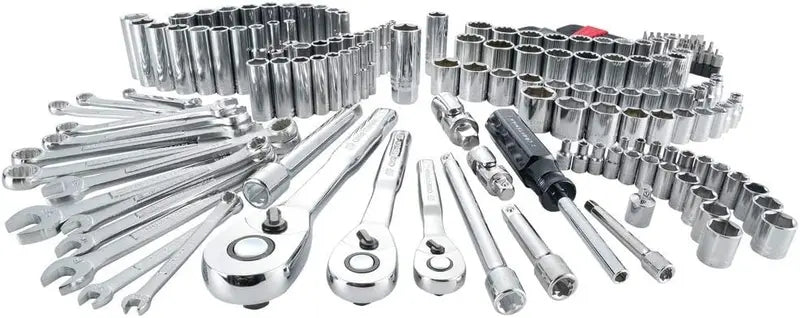 CRAFTSMAN 189-Piece Mechanics Tool Set  Includes 1/4″ and 3/8″ Drive Ratchets, Sockets, and Accessories (CMMT12134)