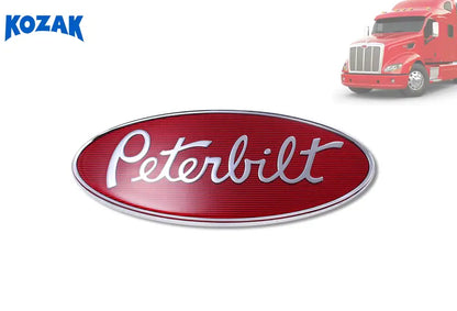 Front Hood Grille Logo Emblem Badge for Peterbilt 379 386 389 567 579 Semi Trucks  Peterbilt Truck Accessories  Aftermarket Replacement for 20-19280