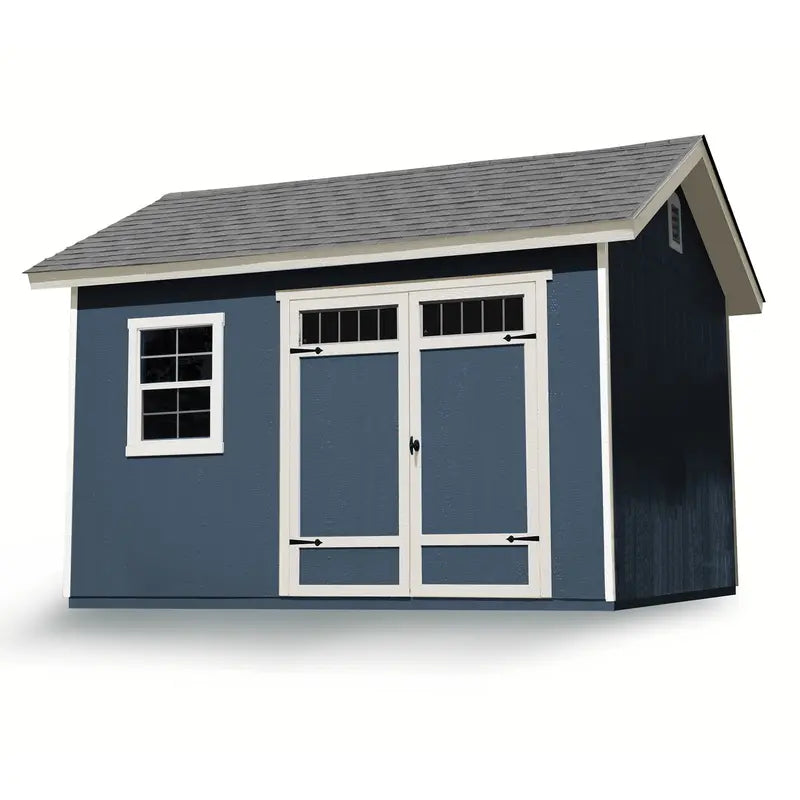 Handy Home Beachwood Wood Storage Shed  10 ft x 12 ft, Includes Floor and Assembly Hardware