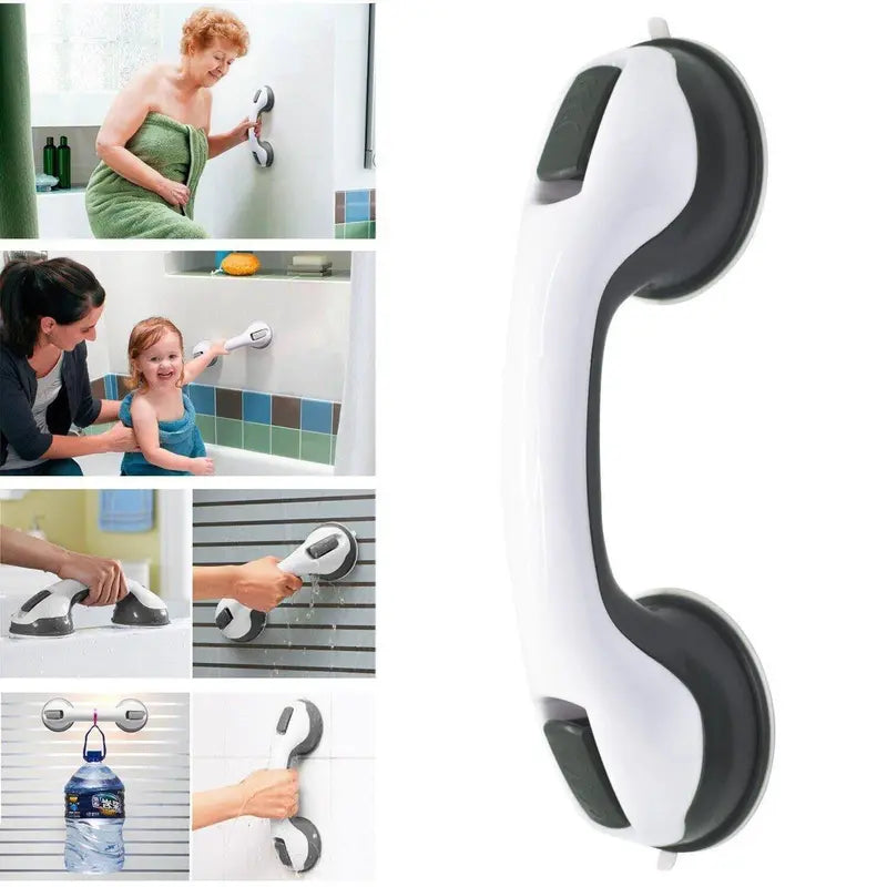 SecureGrip Bath &amp; Shower Handrail  Textured Non-Slip Safety Support