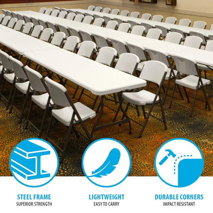 Lifetime Folding Table and Chair Set  Bulk Pack of 108 for Events, Catering, or Large Gatherings