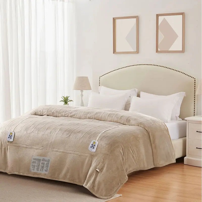 Royalcraft Electric Blanket King Size with Dual Control, 10 Heating Levels