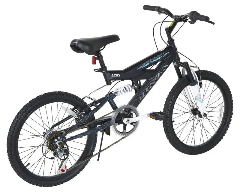 Dynacraft Air Zone 20″ Boys Mountain Bike, Dual Suspension, 6-Speed Shimano, Ages 7-12