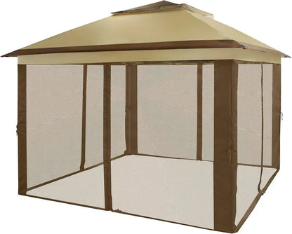 CROWN SHADES 13×13 ft Pop-Up Gazebo  Instant-Setup Outdoor Canopy Tent, Clearance Model