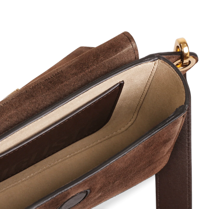 Roquette - Cuir Velours Chocolat