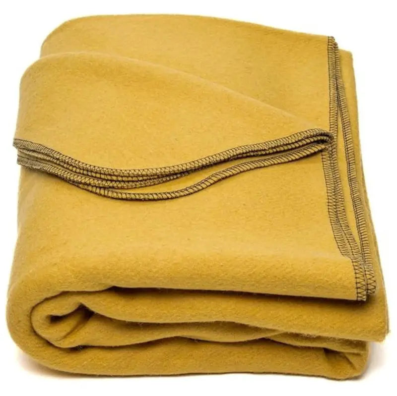 Wool-Blend Travel Blanket (64″ x 88″)  Compact, Warm Throw for Camping & On-the-Go Use