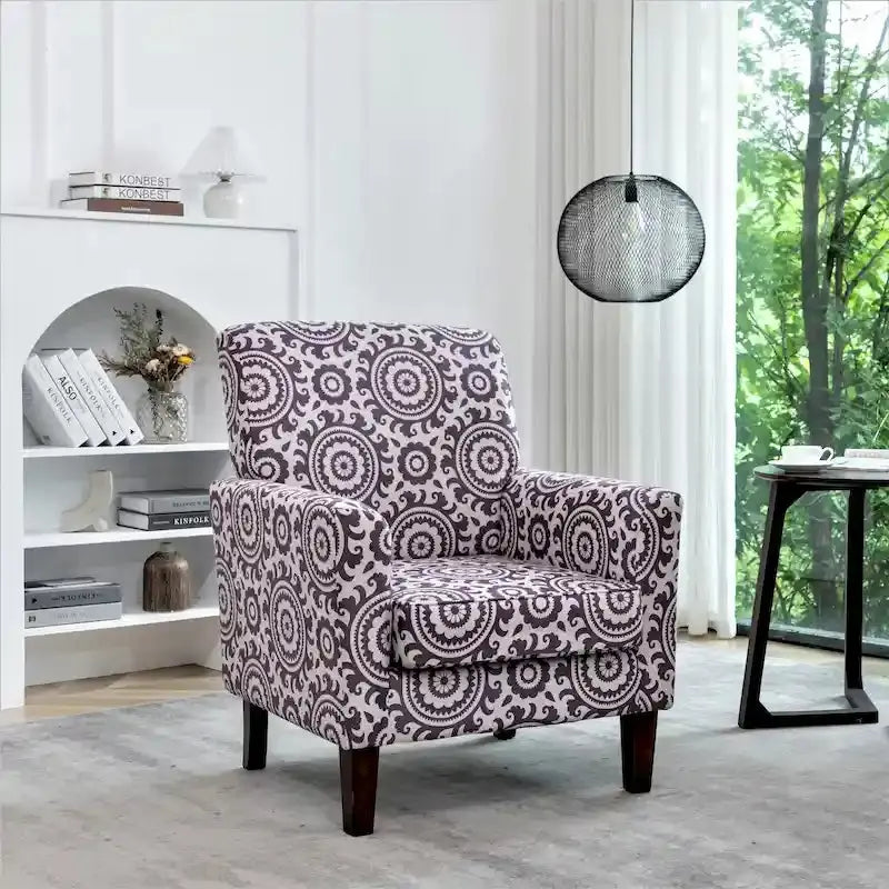 Contemporary Accent Armchair for Living Spaces  Stylish, Compact, and Comfort-Oriented