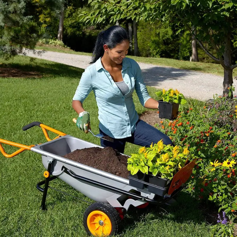 WORX AEROCart WG050  8-in-1 Multi-Function Yard Cart, Wheelbarrow & Dolly