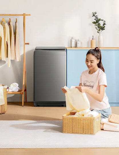 Comfee 0.9 cu.ft Fully Automatic Portable Washing Machine  LED-Controlled Compact Washer with Dual Drums and Space-Saving Design