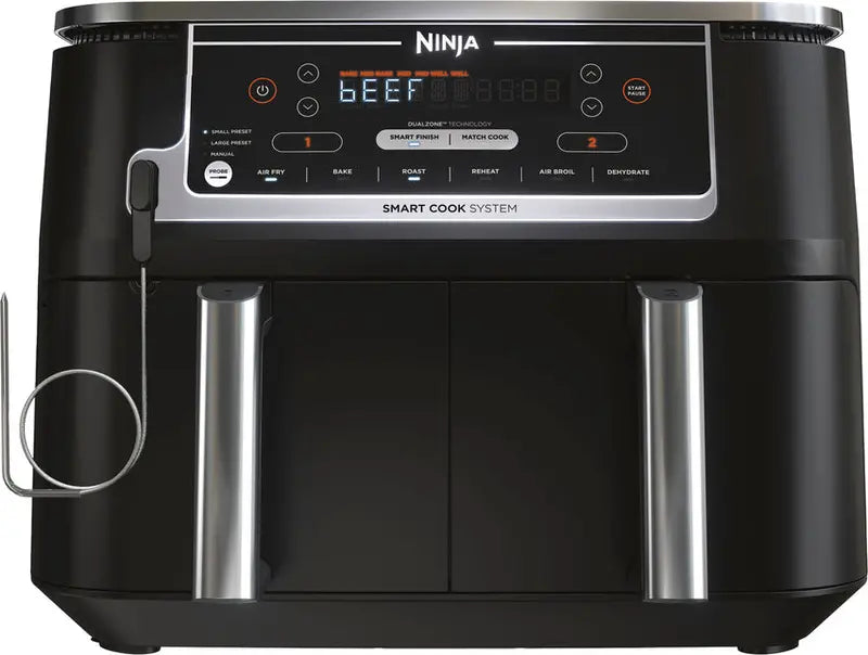 Ninja Foodi DualZone 10-Quart Air Fryer  6-in-1 Smart Cook System with Two Independent Baskets