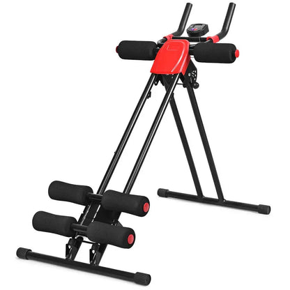 Foldable Vertical Ab Trainer for Targeted Core and Oblique Exercises