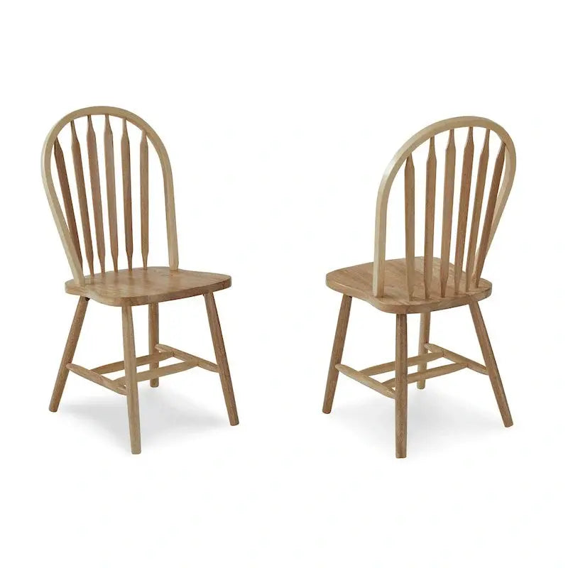 Windsor-Style Solid Wood Dining Chair  Classic Arrowback Design for Formal or Casual Spaces
