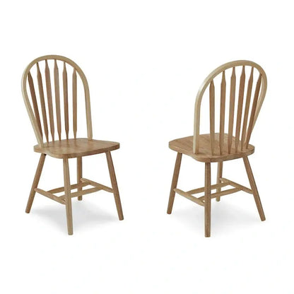 Windsor-Style Solid Wood Dining Chair  Classic Arrowback Design for Formal or Casual Spaces