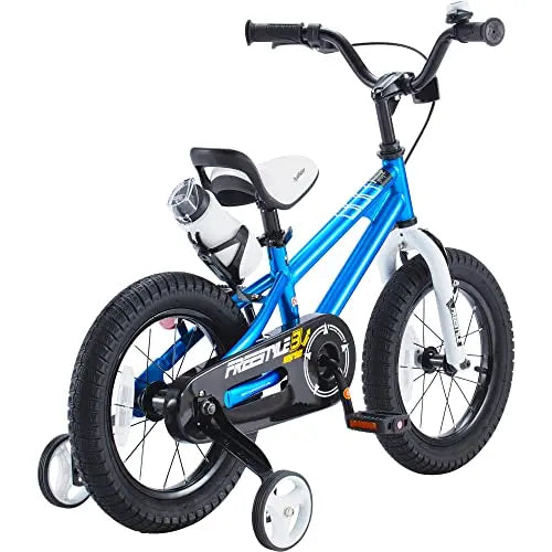 RoyalBaby Freestyle BMX Kids’ Bike with Training Wheels and Adjustable Kickstand