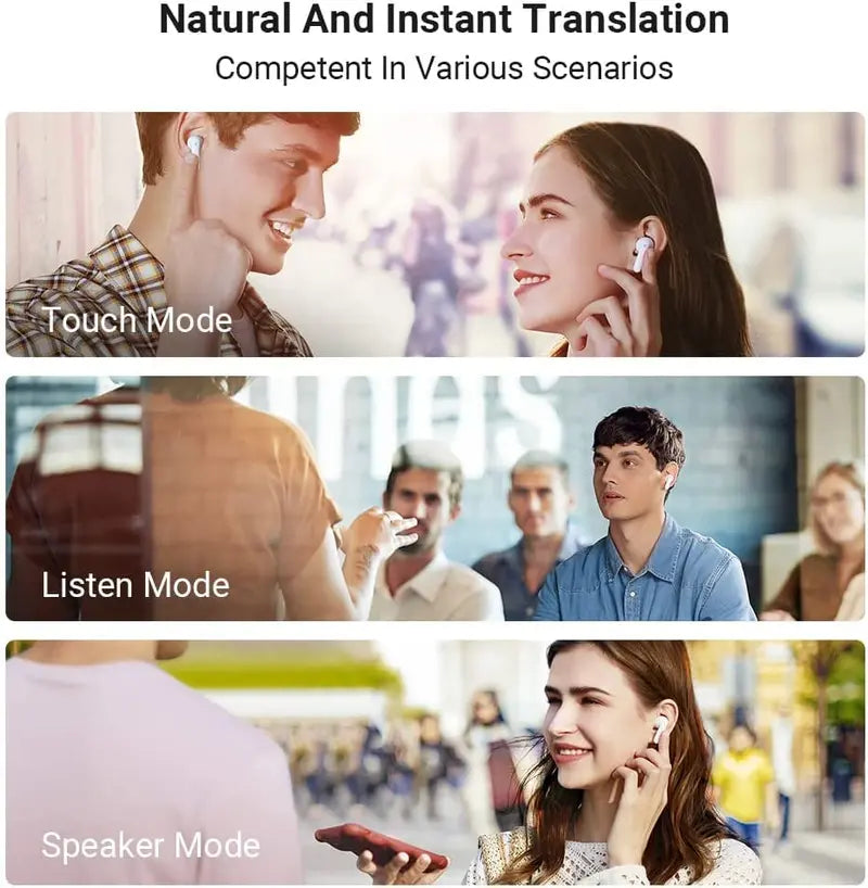 Timekettle M3 Translator Earbuds with ANC, 40-Language Support, 25-Hour Battery, Bluetooth, AI Technology