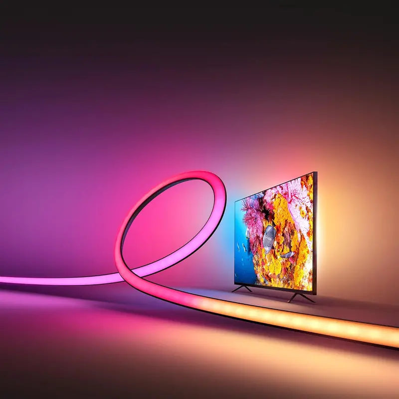 65-Inch RGB TV Backlight Strip  Syncing LED Light Bar for Smart TVs, Music & Gaming Ambience